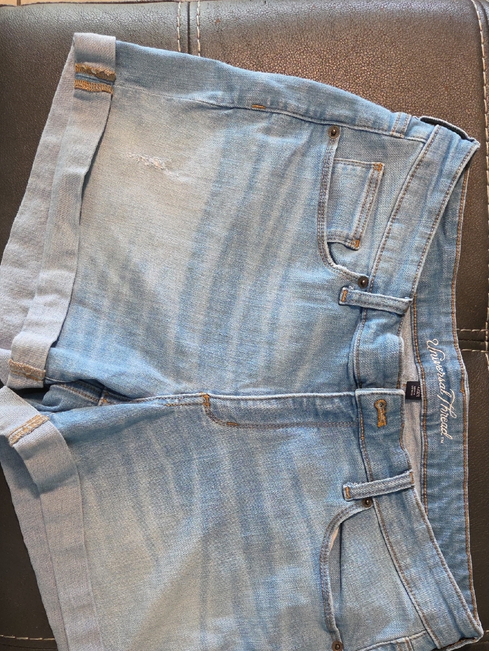 Universal Thread Light Blue Rolled Hem Denim Shorts